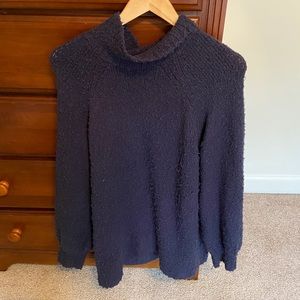 Navy blue turtleneck sweater